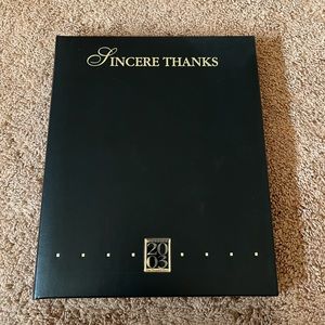 Sincere Thanks - 2003 - Graduate Photo Display book/ Album